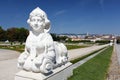 Sphinx in Belvedere Garden in Vienna