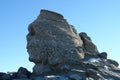 The Sphinx on the Bucegi Mountains Royalty Free Stock Photo