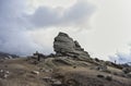 Sphinx of Bucegi in Romania Royalty Free Stock Photo