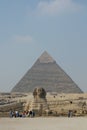 Sphinx and Chephren's Pyramid