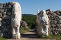 Sphinx Gate at Hattusa which is an ancient city located near modern Bogazkale in the Corum Province of TurkeyÃ¢â¬â¢s Black Sea Region