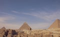 The Sphinx and Giza pyramid around