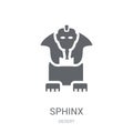 Sphinx icon. Trendy Sphinx logo concept on white background from