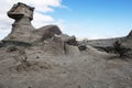 the sphinx (sphinx). Ischigualasto Provincial Park moon valley -jurasic park,The natural park located in the Royalty Free Stock Photo