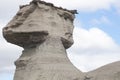 the sphinx (sphinx). Ischigualasto Provincial Park moon valley -jurasic park,The natural park located in the Royalty Free Stock Photo