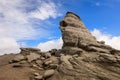 Sphinx rock in Bucegi Mountains Carpathians Romania Royalty Free Stock Photo