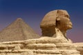 Sphinx and Pyramid Royalty Free Stock Photo