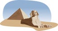 Sphinx and Pyramid