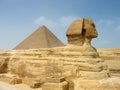 Sphinx and Pyramid