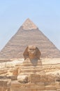 The Sphinx and Pyramid in Egypt