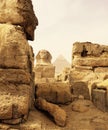 Sphinx Pyramid Egypt Royalty Free Stock Photo