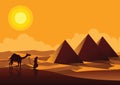 Sphinx,Pyramid famous landmark of Egypt,silhouette style Royalty Free Stock Photo