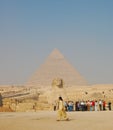 Sphinx and Pyramid of Giza