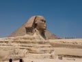 Sphinx and Pyramids of Giza in Cairo Egypt Royalty Free Stock Photo