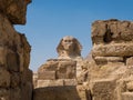 Sphinx and Pyramids of Giza in Cairo Egypt Royalty Free Stock Photo