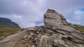 Sphinx rock in Bucegi Mountains Carpathians Romania Royalty Free Stock Photo