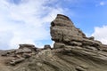 Sphinx rock in Bucegi Mountains Carpathians Romania Royalty Free Stock Photo