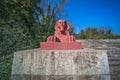 Sphinx sculpture in Crystal Palace Park Royalty Free Stock Photo