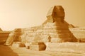 Sphinx in sepia Royalty Free Stock Photo