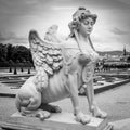 Sphinx statue in the Belvedere Garden