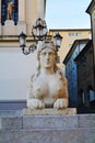 Sphinx statue, Conegliano Veneto Royalty Free Stock Photo