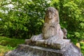 Sphinx statue in park near Chateau de Blois Royalty Free Stock Photo