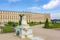 Sphinx statue and Versailles palace, Paris suburbs, France Royalty Free Stock Photo