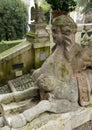 Sphinx statue in the Villa d`Este