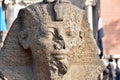 Sphinx Statuette Closeup outside Cairo Museum, Egypt