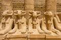 Sphinxes road at the Karnak Temple Complex in Luxor, Egypt Royalty Free Stock Photo