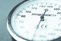 Sphygmomanometer blood pressure meter close up detail