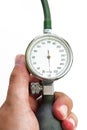 Sphygmomanometer isolated on white background Royalty Free Stock Photo