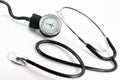 Sphygmomanometer phonedoscope Royalty Free Stock Photo