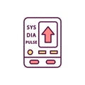 Sphygmomanometer RGB color icon