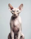 Sphynx Cat Posing Royalty Free Stock Photo