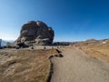 Sphynx natural rock in Bucegi mountains, Romania Royalty Free Stock Photo