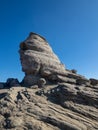 Sphynx natural rock in Bucegi mountains, Romania Royalty Free Stock Photo