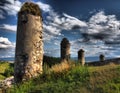 SpiÃÂ¡ Castle is a castle ruin that occupies the top of the travertine hill SpiÃÂ¡ Castle Hill.Slovakia Royalty Free Stock Photo