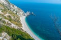 Spiaggia delle Due Sorelle beach at Monte Conero natural park in