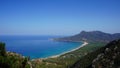 Aerial view, Portixeddu beach, Sardinia, Italy Royalty Free Stock Photo