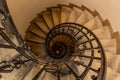 Spial staircase of Saint Stephen basilica in Budapest, Hunga Royalty Free Stock Photo