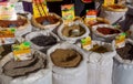 Spice bags for sale on market of of Yalta