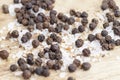 spice black pepper and sea salt Royalty Free Stock Photo