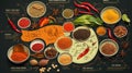 Spice Blend Variety, A Visual Guide to Culinary Flavors