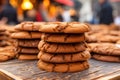 Spice Cinnamon Cookies, Brown Round Soft Biscuits, Ginger Molasses Cookies, Christmas Gingersnap