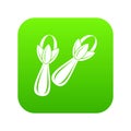 Spice cloves icon digital green