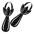 Spice cloves icon, simple style