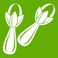 Spice cloves icon green