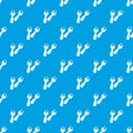 Spice cloves pattern seamless blue