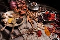 Spice dry Herb Seasoning aroma food Royalty Free Stock Photo
